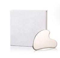 Outil de Massage Gua Sha en acier inoxydable SUS304, Massage Facial, grattoir, thérapie de SPA lisse pour le visage, les yeux et le cou