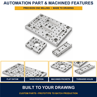 Pelat Pemasangan Adaptor Multi-Lubang Aluminium CNC Presisi untuk Mesin Otomasi Industri
