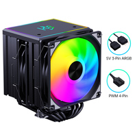 SNOWMAN ARGB refroidisseur de processeur 6 caloducs processeur OEM ventilateur de refroidissement dissipateur thermique conçu en usine pour l'application informatique Intel AMD