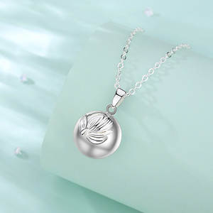 Changda <span class=keywords><strong>Angel</strong></span> Callers Lotus Flower Mujeres Vermeil Gold Music Llamador <span class=keywords><strong>De</strong></span> Angeles Wishing Bola Chime Embarazo Collar - Product Image 4