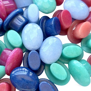 سدادات أذن من الأحجار الكريمة الطبيعية، موسعات أذن حجرية للرجال والنساء، سدادات أذن كريستالية مخصصة، مجوهرات ثقب الأذن بأسلوب قبلي عتيق - Product Image 5