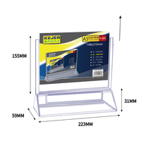 Support de signalisation Kejea en forme de Y, support de carte de menu, support de présentation de carte de menu, support de table en acrylique transparent A4 A5