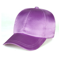 E947 Topi Matahari Musim Panas Kustom Pria Wanita Topi Bisbol Olahraga Luar Ruangan Pantai Topi Baseball Satin Polos Warna Polos Sutra