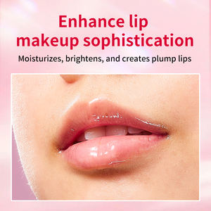 Private Label Vegan olio di semi di girasole biologico plumbing tinta illuminante idratante olio per labbra fragola - Product Image 4