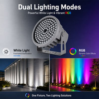 Projecteur LED RGB rond 6W-400W IP66 à changement de couleur pour l'éclairage des bâtiments et des ponts
