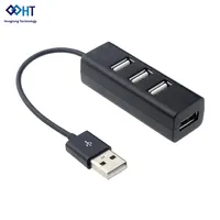 Hub USB multi-2.0, séparateur USB, adaptateur d'alimentation, 4 ports haute vitesse, adapté aux accessoires informatiques Windows