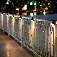 Lumière LED étanche pour extérieur, lumière d'escalier pour jardin, cour, allée, mur, paysage, clôture, décoration, éclairage solaire