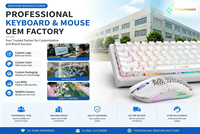 Produsen Keyboard & Mouse Combo Nirkabel Ultra-Tipis 2.4 GHz Full-Size 104 Tombol untuk Kantor OEM ODM