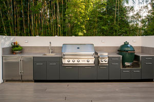 BAINENG Diseño Gratuito en 48 Horas Mueble de Cocina para Exterior Personalizable Impermeable de Acero Inoxidable Isla de Cocina y Set de Parrilla para Barbacoa - Product Image 2