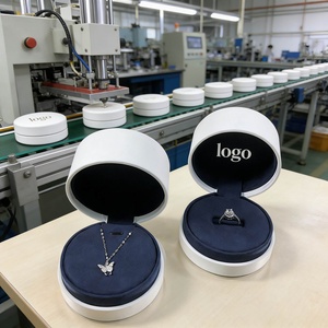 Custom Cylinder Jewelry Boxes Pu Leather Ring Necklace Pendant <b>Box</b> Cylinder Jewelry <b>Packing</b> <b>Box</b> Free Sample Available - Product Image 1