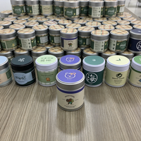 Boîte en fer blanc de qualité alimentaire avec couvercle à vis, couleurs argent, noir, blanc, 60*60mm, 60*68mm, pour emballage de café, matcha, bougies, flacon compte-gouttes cylindrique