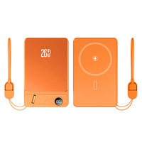 Batteries externes ultra-minces en ABS magnétiques 2-en-1 avec support sans fil, cordon et câble, charge rapide 20W, affichage numérique, 10000mAh, Type-C