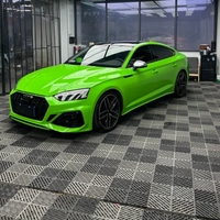 Película Protectora de TPU Premium Color Verde Lagarto Cristalino, Resistente al Amarilleo, Autoadhesiva, Sin Burbujas, para Todos los Modelos de Autos con Estilo