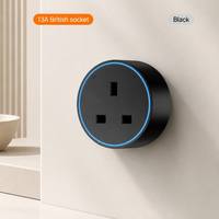 Steker 13A dengan Soket 2/3/4 Outlet Model Inggris Pilihan Warna Hitam Putih Abu-abu Bahan Tembaga CN