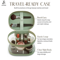 JOYSUN Trousse de Maquillage Grande Capacité à Plusieurs Niveaux, Sac Cosmétique Personnalisé, Pochette de Maquillage Portable avec Fermeture Éclair, Étui de Beauté