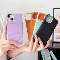 Design de mode Doudoune Doudoune Téléphone Portable Puffer Cas Pour Iphone 7 8 Plus 11 12 13 14 15 pro max Couverture de Téléphone En Gros