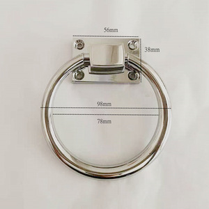 European Style Zinc Alloy Ring Handle For Cabinet Furniture <b>Gold</b> Durable - Product Image 2