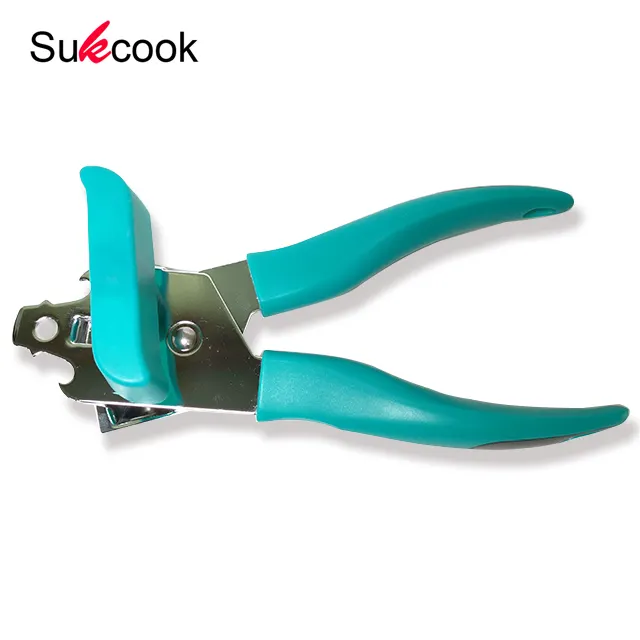 high quality kitchen accessories Manual stainless steel Plastic grips soft handle can opener