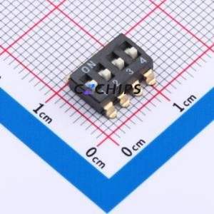 TSD104EZ DIP Switch SMD-8P Switch Single Pole Single Throw 2.54mm 25mA 24V - Product Image 1