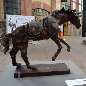 All'aperto orologio in ottone scultura bronzo Artnet danza del tempo II statua di <span class=keywords><strong>Salvador</strong></span> Dali - Product Image 6