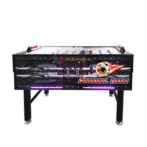 Table de baby-foot de luxe en gros d'usine, machine de tir à monnayeur, jeu d'arcade avec support anglais, certifiée CE, 3 joueurs - Product Image 2