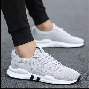 ฤดูใบไม้ร่วงผู้ชายรองเท้ากีฬาลำลองพื้นรองเท้าหนาซุปเปอร์ไฟน์ไฟเบอร์ตาข่ายซับสีทึบระบายอากาศได้ดีรองเท้ากีฬาแบบผูกเชือก - Product Image 3