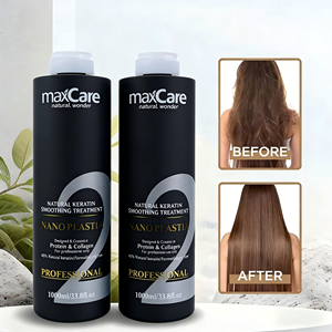Champú y Crema Alisante para el Cabello con Nanoplastia, Antifrizz, a Base de Hierbas Brasileñas, con Logotipo Personalizado, para Salón de Belleza - Product Image 2