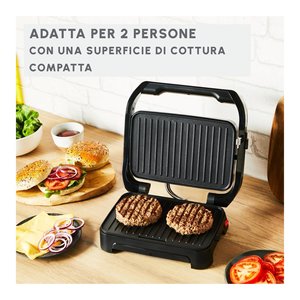 Bistecchiera elettrica 1000W INICIO Compact Silver e Black GI270D10 - Product Image 4
