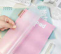 Carnet de notes, journal, planificateur avec couverture en PP imperméable, logo personnalisé, reliure spirale en plastique, cahier d'entraînement