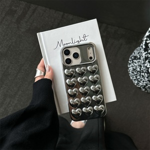 เคสโทรศัพท์มือถือกันกระแทก TPU ลายหัวใจเคลือบหรูหรา สำหรับ iPhone 17 Air 16 15 14 13 Pro Max - Product Image 5