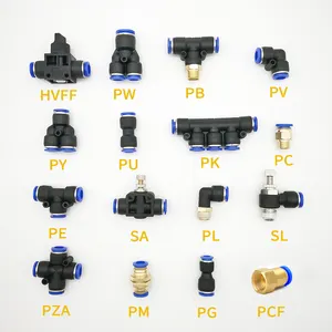 Trachea LSA Air Flow Speed Control Fitting Pneumatic Parts Regulating Valve Trachea Throttle Pneumatic Switch Valve 4 6 8 10 12mm