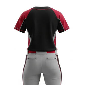 Uniformes de softball pour femmes de couleur unie, service OEM, haute qualité, vente en gros, uniformes de softball respirants de haute qualité pour adultes - Product Image 2