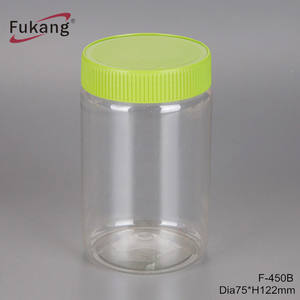 Collo largo, di forma rotonda 300 ml pet vasi, 10 oz bottiglie, cibo contenitore di plastica - Product Image 3