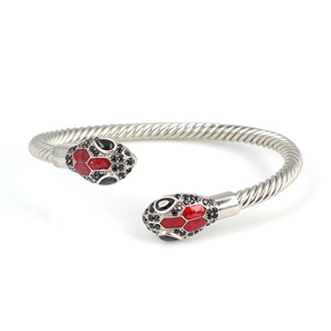 Pulsera de Plata de Ley 925 con Cabeza de Serpiente Trenzada para Mujer, Piedra Natural, Joyería Romántica Turca Hecha a Mano, NUSRET - Product Image 4