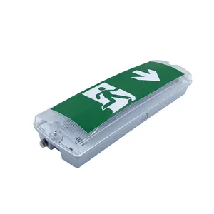 Emergency Lights LED With <strong>Exit</strong> PVC IP65 Waterproof Non- Maintained With test <strong>Button</strong> Rechargeable Emergency LED Bulkhead Light - Product Image 3