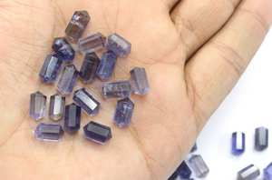 Prix usine en gros 100% naturel en vrac véritable pierre précieuse ronde coupe véritable Lolite pierre précieuse pour la fabrication de bijoux utilisation vente en vrac - Product Image 3