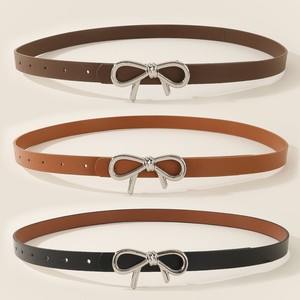 Cinturón Delgado de Cuero PU con Hebilla de Aleación para Mujer, Uso Casual y Formal, Primavera 2026 - Product Image 2