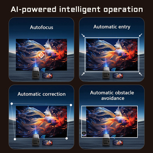 Short-Throw <b>Projector</b> 720P Support <b>4K</b> Android 11 Wireless Screen Mirroring 200 Lumens Indoor Outdoor Use - Product Image 5