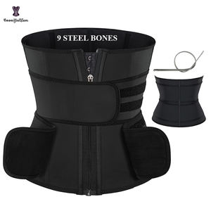 Logo personalizzato 3 strati cintura a doppia compressione Plus Size donna vita Shaper 100% lattice vita Trainer corsetto con cerniera - Product Image 1