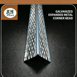 Perfil de esquina de malla expandida de acero galvanizado para revoco, protector de esquinas internas y externas de pared - Product Image 2