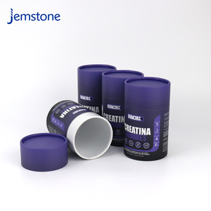 Boîte d'emballage cylindrique en carton kraft recyclable de qualité alimentaire, design personnalisé, pour poudre de protéines, tube en papier - Product Image 3