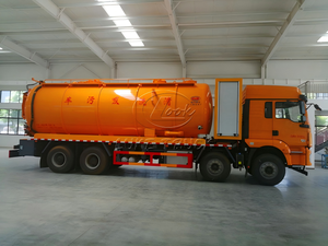 Camión Combinado de Succión por Chorro Shacman M3000 de 33m³, Bomba de Circulación de Agua con Motor Auxiliar para Lodos y Bomba de Alta Presión para Dragado - Product Image 2