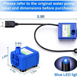 Waterdispenser Voor Huisdieren Waterpomp Usb Dc <span class=keywords><strong>DR</strong></span>-DC160 Watertekort Cut-Off Dual-Color Licht Laag Energieverbruik - Product Image 2
