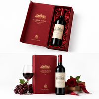 Boîte personnalisée haut de gamme écologique pour 1 bouteille de vin et de vodka avec insert en mousse et sac de transport OEM ODM pour cadeaux d'entreprise