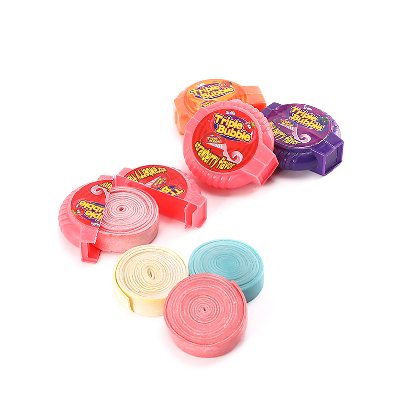 HALAL 20g fruit flavor long chewing roll bubble gum