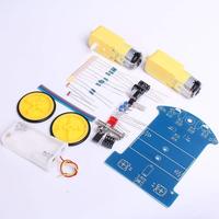 Kit de Coche Robótico Inteligente OKY5044 D2-1 con Motor TT y Ruedas para Aprendizaje de Programación con Arduino
