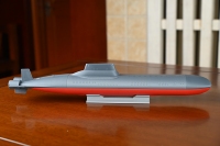 Caja de Almacenamiento Multifuncional de Escritorio con Diseño de Submarino 3D Impreso en Plástico Gris Moderno de Primera Calidad, Decoración Militar Naval