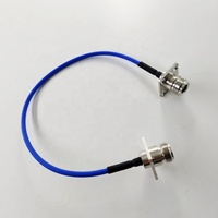 Connecteurs femelles à bride carrée de 25,4 mm, antenne, gaine semi-flexible FEP de 400 mm, câble coaxial RF RG402, assemblage de câble de liaison