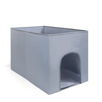 Litière pour chat portable et pliable, nouvelle, surélevée, anti-éclaboussures, avec tapis de toilette, légère, pour intérieur, transfrontalière