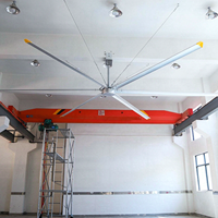 Ventilateur de plafond industriel HVLS de 7,3 m, vente en gros, moteur PMSM, prix d'usine, ventilateur de ventilation à économie d'énergie pour les grands centres logistiques